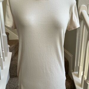 Faded Glory Cream Short Sleeve Tee